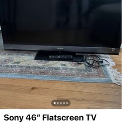 46” Sony Bravia Flat Screen TV