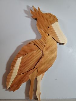 Wooden Shoebill Stork