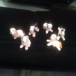 6pc Dog Set Vintage Proclein. 
