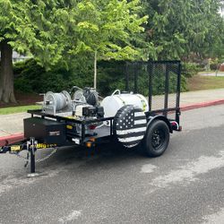 Barely Used Commercial Pressure Washer Trailer
