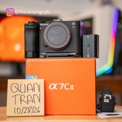 Sony a7c ii camera