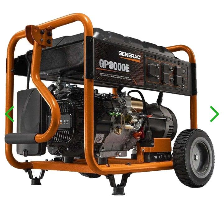 Never Used GENERAC Generator 8000/10000 Starting