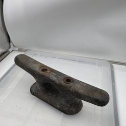 12 INCH GALVANIZED WILCOX CRITTENDEN SHIP BOAT DOCK CLEAT CHOCK DECOR