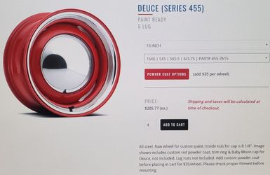 2x New U.S. Wheel Deuse 16"x6" Wheels In Box