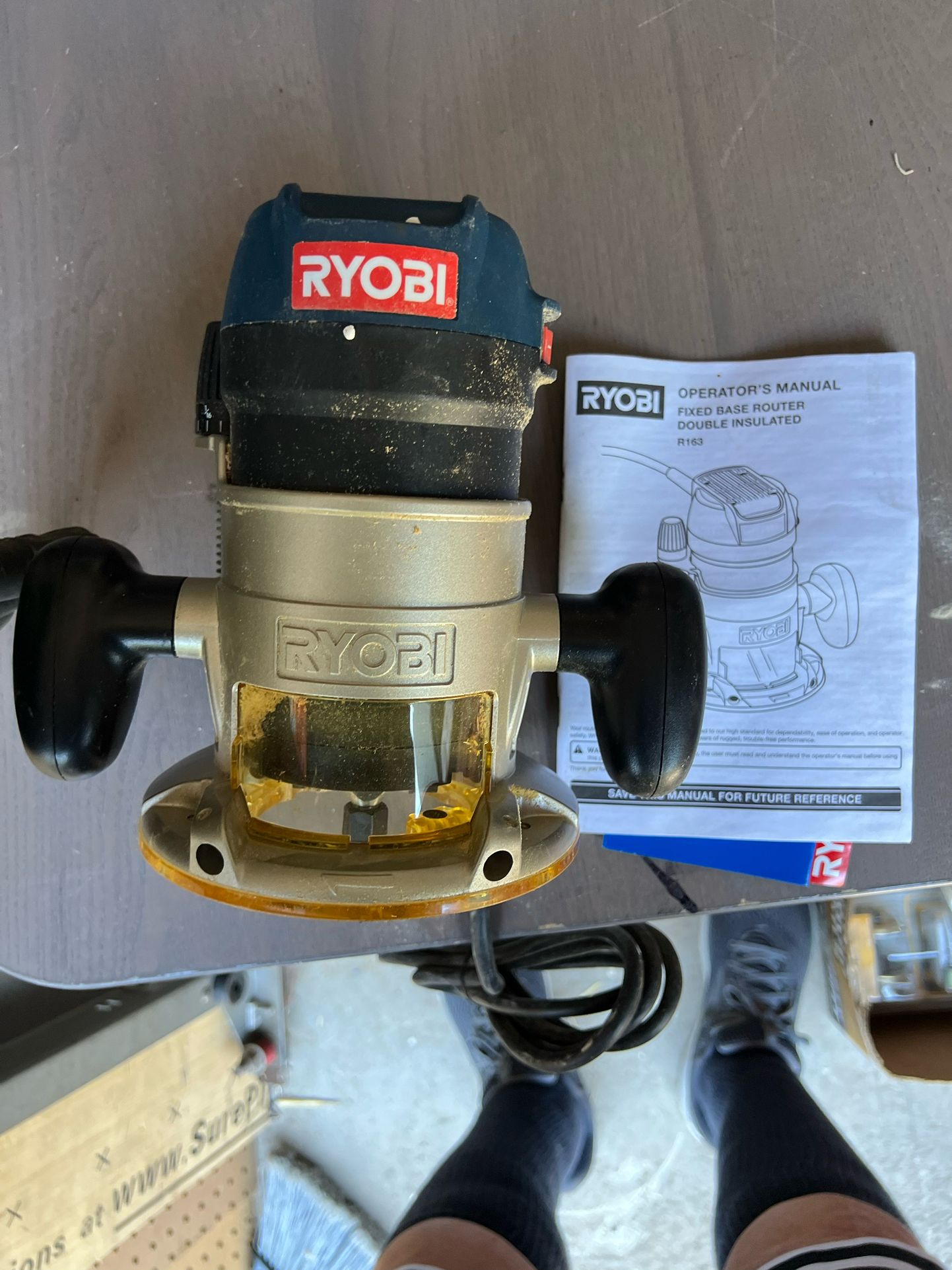 Ryobi Fixed Base Router With Instructions