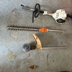 STIHL  Weed eater And 2 Attachments 