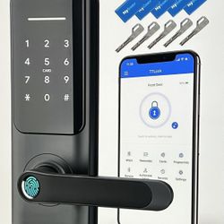 Keyless Fingerprint Smart Door Lock With Handle 