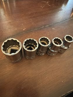 Snap On Set 5 Piece Sae Flank Drive