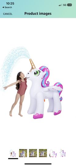Inflatable Unicorn Sprinkler 