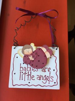 Baby girl wall hanging