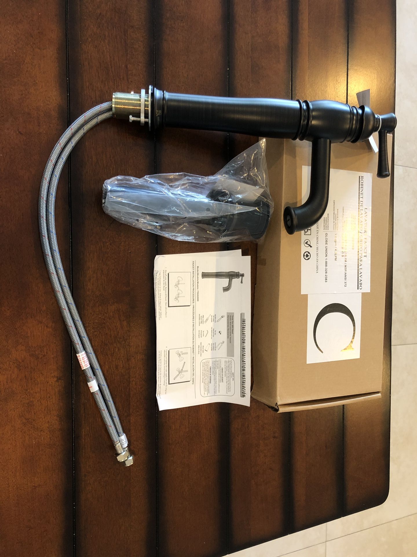 1-Handle Bathroom Faucet fs6a0069 globe union