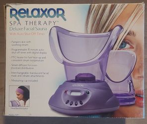 $15. Relaxor Deluxe Facial Sauna FS9PT – Works Great – With Box