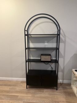 black shelf
