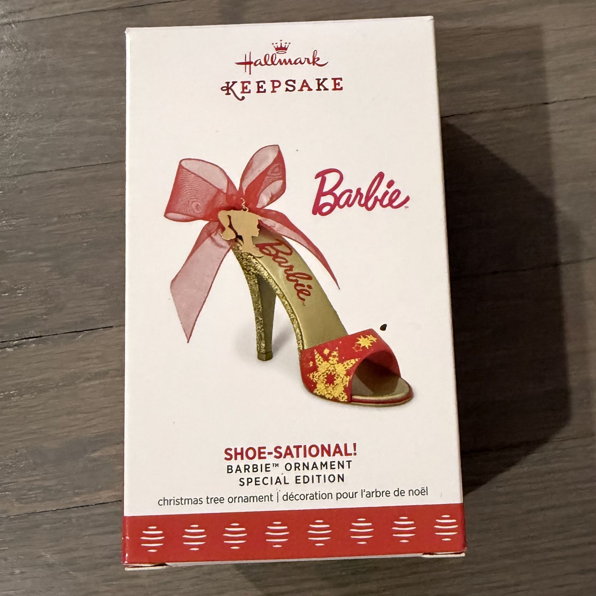 NEW - Hallmark Special Edition Keepsake Christmas Tree Ornament - Barbie Shoe-Sational