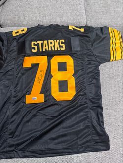 Max Starks Signed Autograph Custom Jersey - Beckett Coa - Pittsburgh Steelers