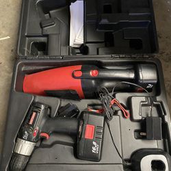 Craftsman Combo Drill And Vacuum Set  As Is 
