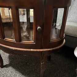 Mahogany Double Door Oval Table