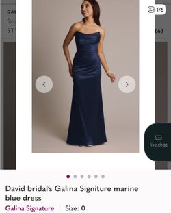 David Bridals galina Marine blue Dress
