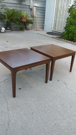 Pair mid century moder square coffe table