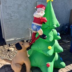 Inflatable Santa- Christmas Yard Decoration 