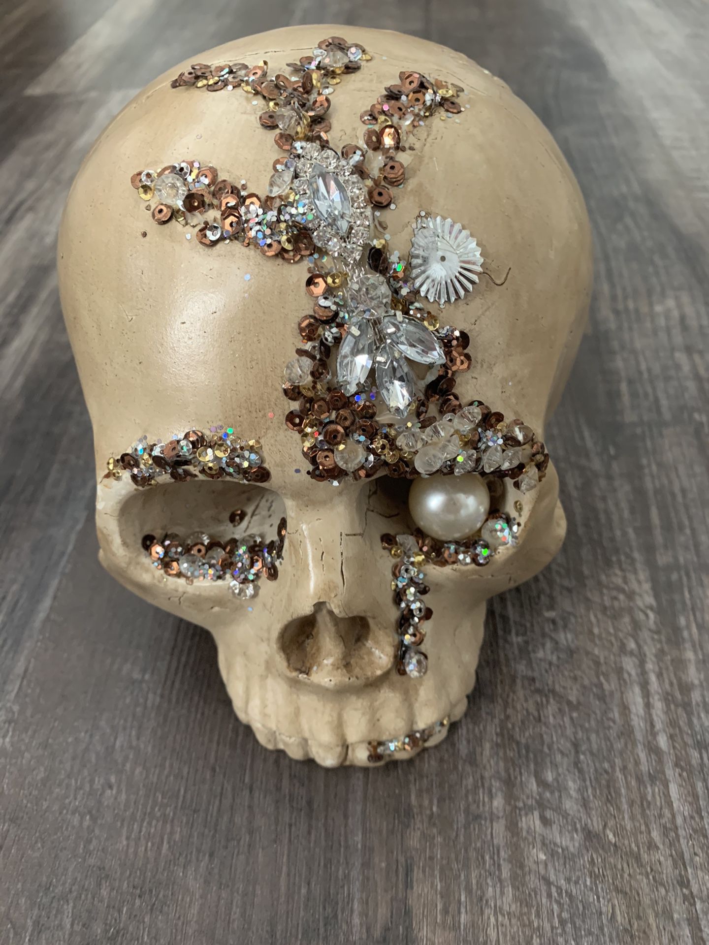 Pier 1 Bejeweled HALLOWEEN Skull - NWT