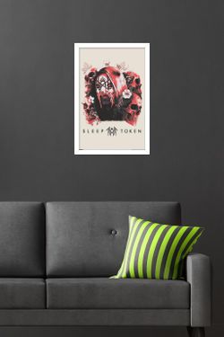 Sleep token skulls and flower poster