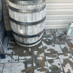 Vintage wine barrels