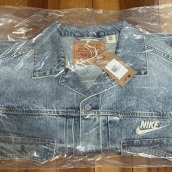 LEVI’S LEVI x NIKE TRUCKER JACKET DENIM JEAN SIZE XL EXTRA LARGE