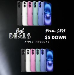 💸 Unlocked iPhone 16  – Affordable Payments Starting at Just $5 DOWN! 🌟