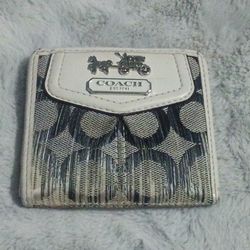 Coach Madison Op Art Sateen Medium Wallet