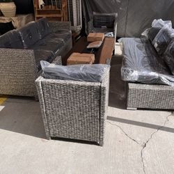 Patio Set And Firepit