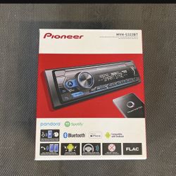 Pioneer Single Din Radio Digital Media Receiver With Bluetooth USB