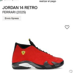 Jordan 14 Ferrari Size 9.5