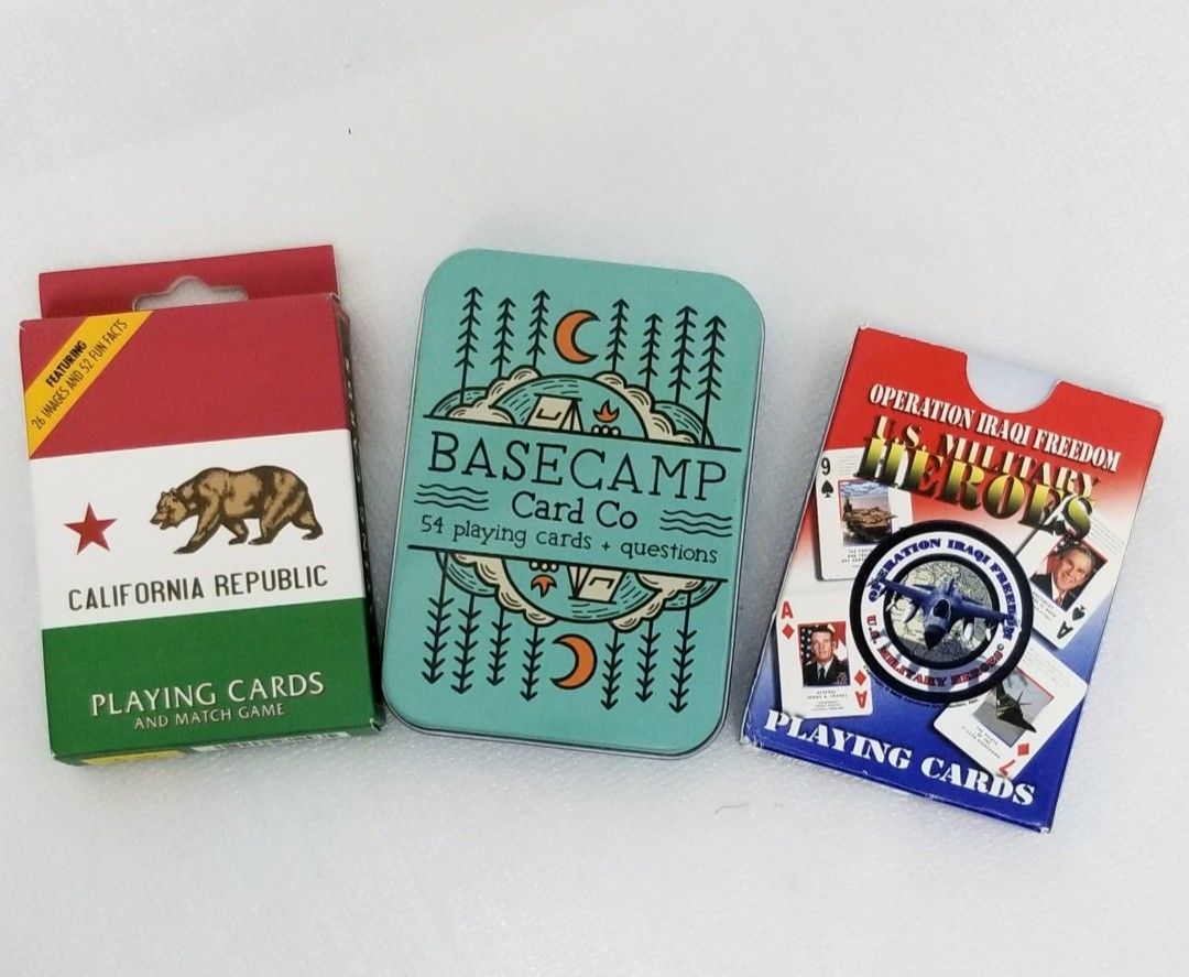 Collectable Playing Cards 8 Deck Lot