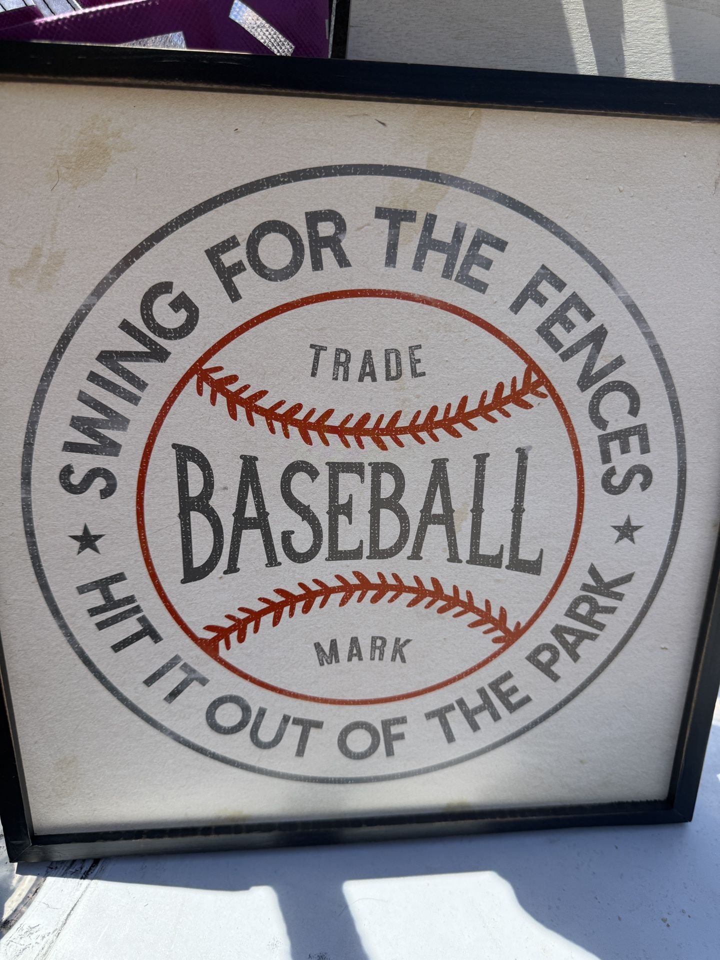 Baseball Sign