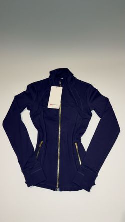Brand New Navy Blue Lululemon Jacket With Gold Zipper Size XS and S