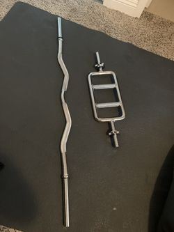 EZ CURL BAR AND TRICEP BAR STANDARD SIZE