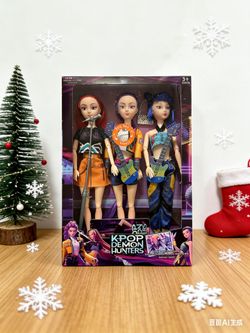 3 Pcs Set K-Pop Demon Hunter Doll With Music and Light Singing Song