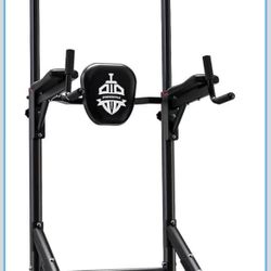 Sportsroyals Power Tower Pull Up Bar Station, 450LBS Stable Pull Up Dip Station for Home Gym Strength Training Equipment $120 