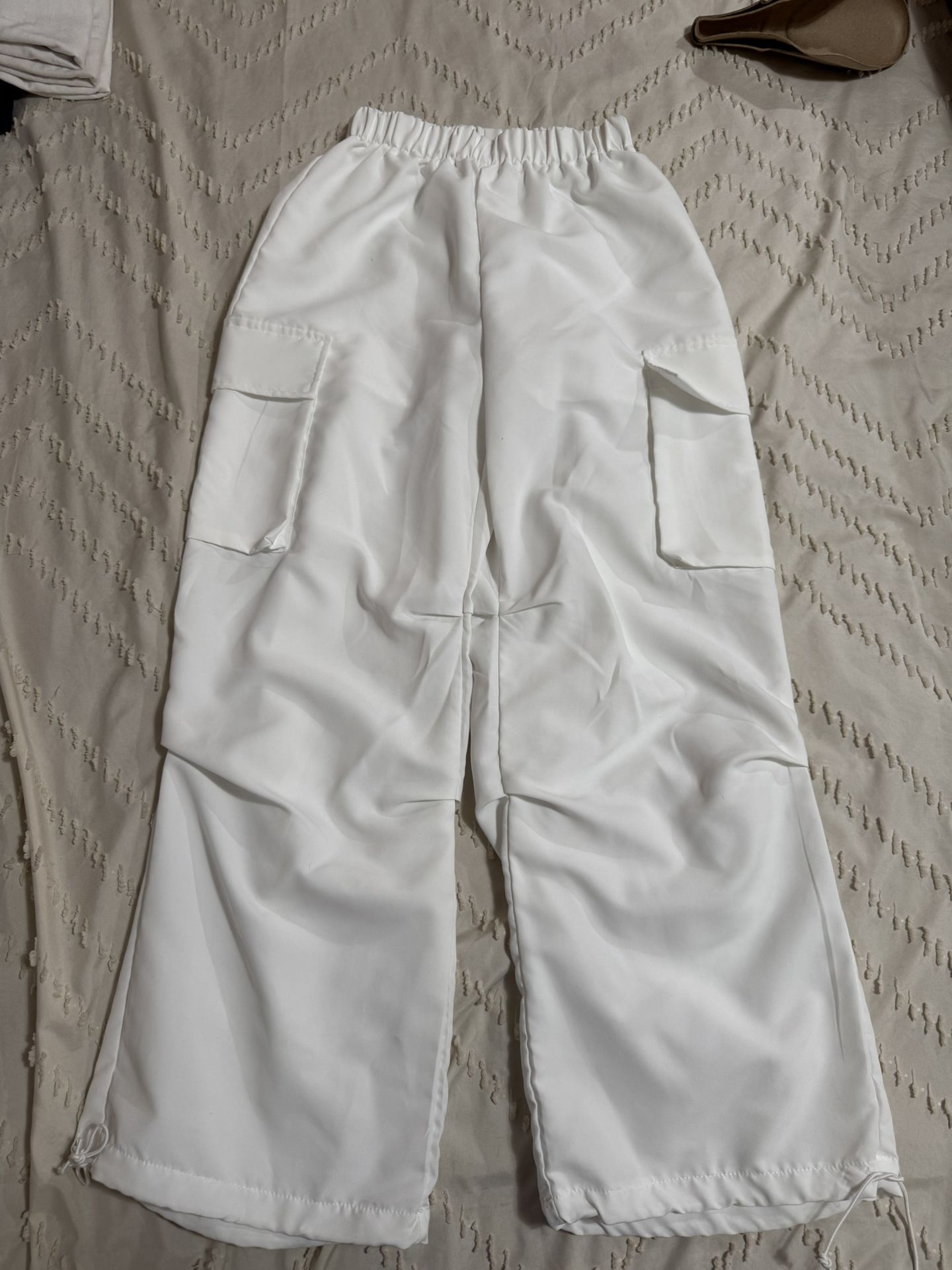 White Cargo Pants