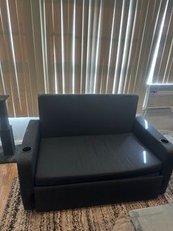 Grey sleeper couch