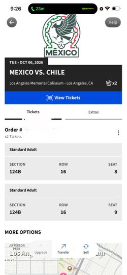México vs Chile tickets