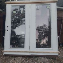 MMI Door 75 in. x 81.75 in. Primed Fiberglass Prehung Left Hand Inswing Low-E Clear Glass Full LiteNew Open box itemMMI Door 75 in. x 81.75 in. Primed