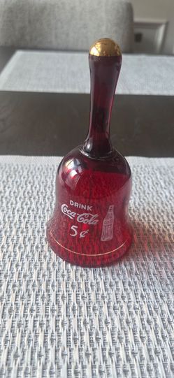 Vintage 1980's Coca-Cola Advertisement Red Bell