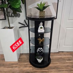 Glass and metal  Tv stand .