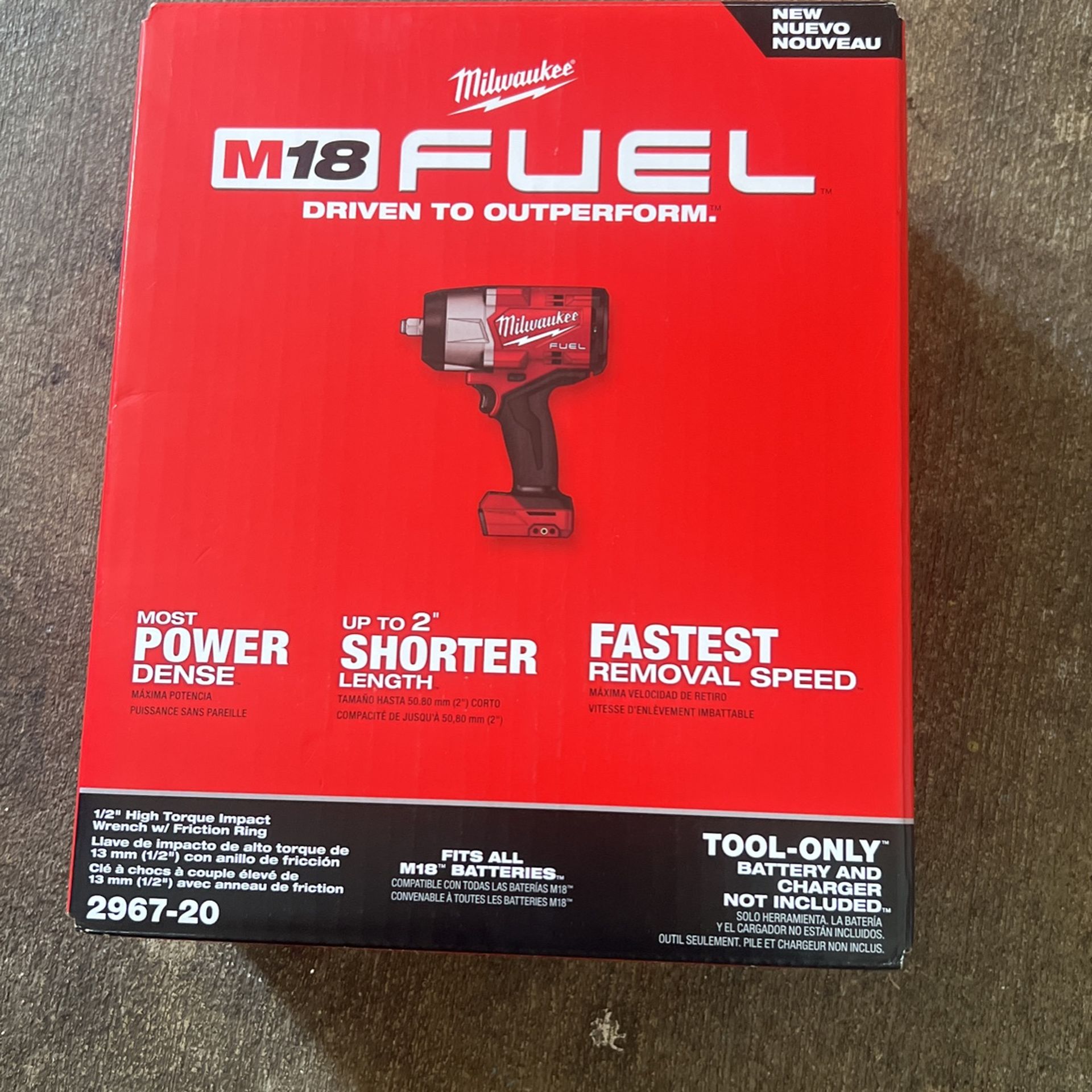 Milwaukee Impact Wrench 1/2   New Model. 2967-20. Tool Only. 
