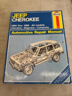 Jeep Cherokee 1984 thru 1989 Haynes Automotive Repair Manual  Wagoneer Comanche