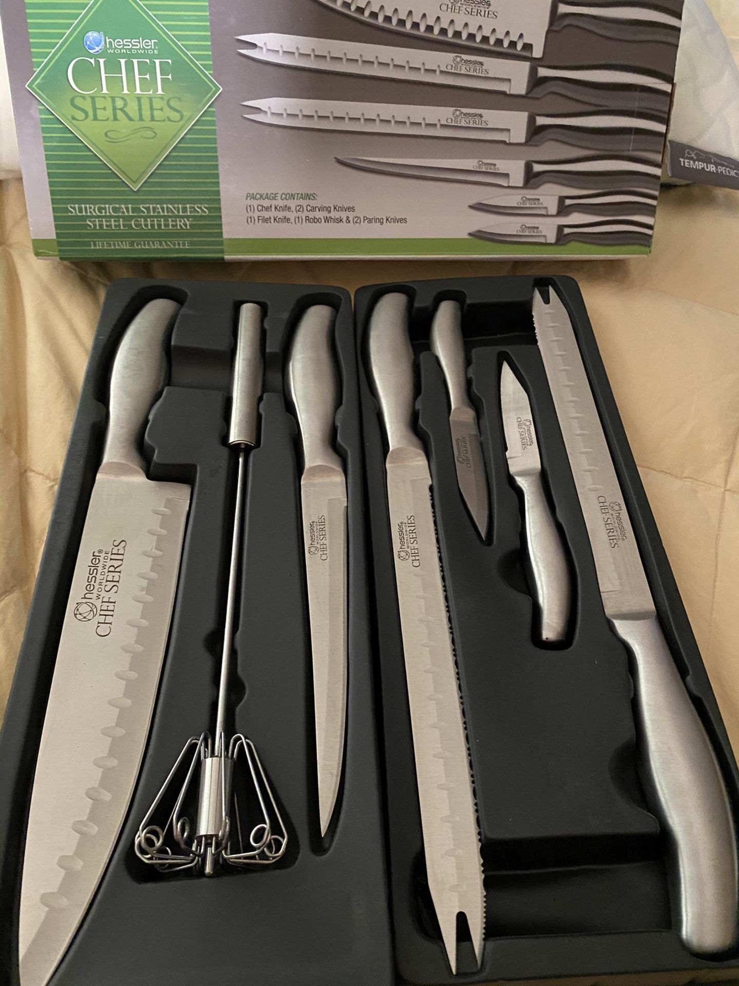 HESSLER 7pc Chef Series, $95