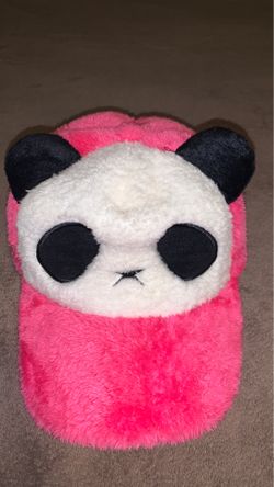 Pink panda hat
