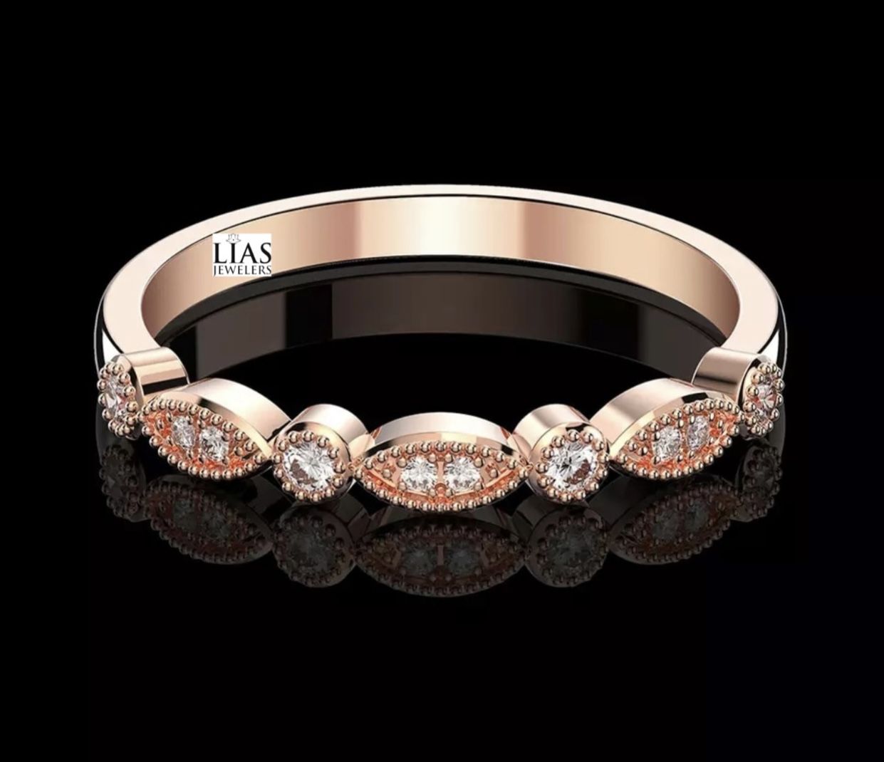 New 18k Rose Gold Wedding Ring 